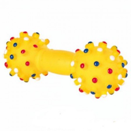 Hračky pre psov - vinylová činka - ježkatá 15 cm